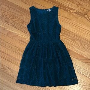 Dark Green Lace Dress